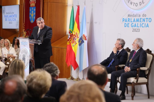 Medalla do Parlamento de Galicia 2023 - Santalices: “Xuntos, galegos e portugueses, somos máis e somos mellores"
